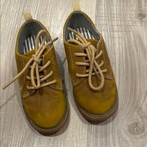 Kids Yellow Lace-Up Shoes